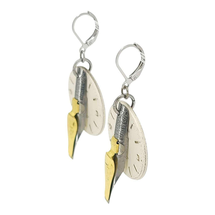 Earrings - Watch Dials - Pen Nibs by Christine Stoll | Altered Relics