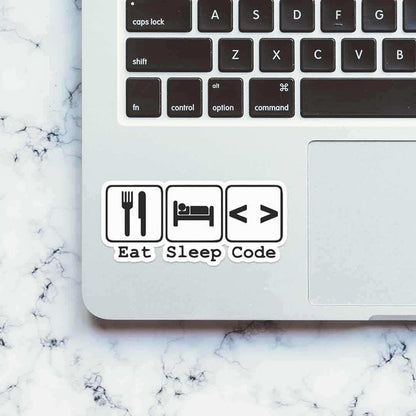 Eat Sleep Code Sticker - Stickers | STICK IT UP