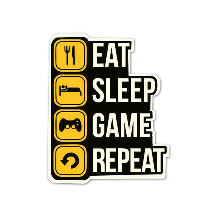Eat Sleep Game V2 Sticker - Stickers | STICK IT UP