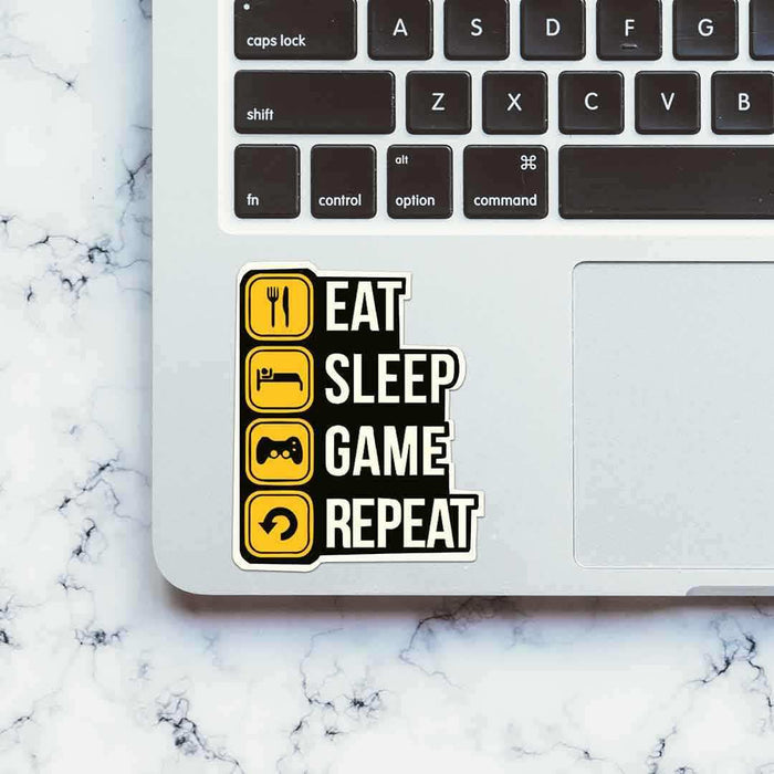 Eat Sleep Game V2 Sticker - Stickers | STICK IT UP