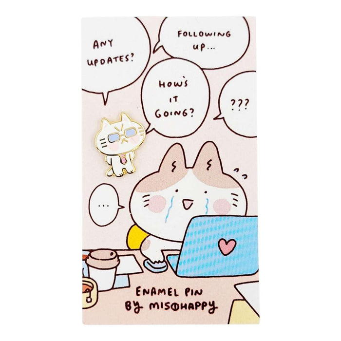 Enamel Pin - Micro-Manager Cat by Mis0 Happy