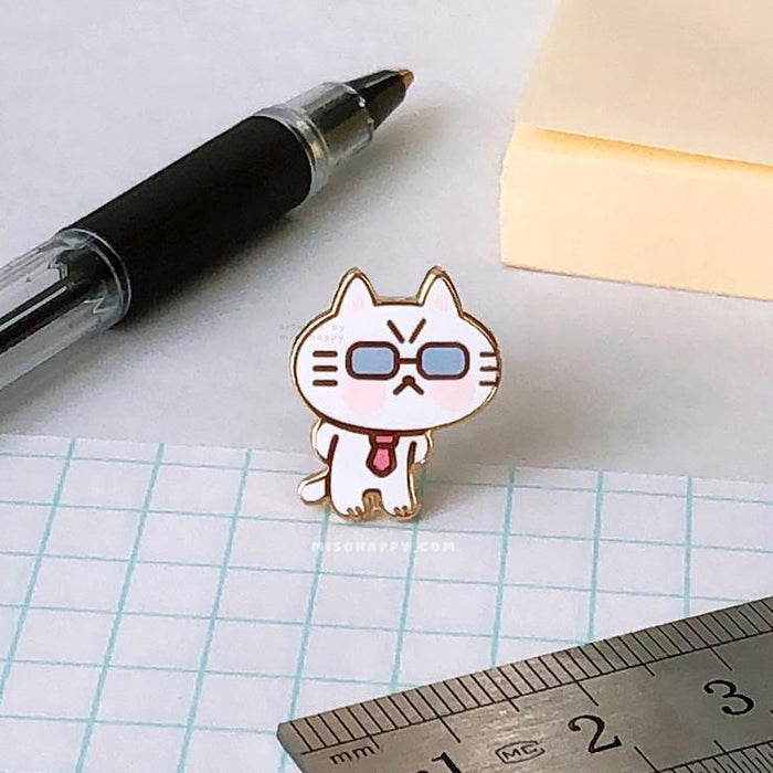 Enamel Pin - Micro-Manager Cat by Mis0 Happy