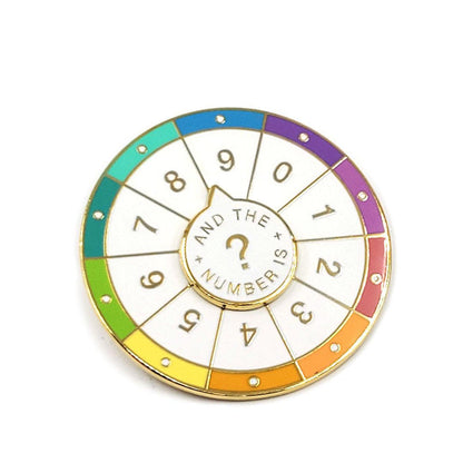 Enamel Pin - Spinning - Random Numbers by Occasionalish