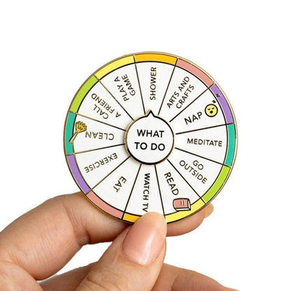 Enamel Pin - Spinning - What to DO by Occasionalish