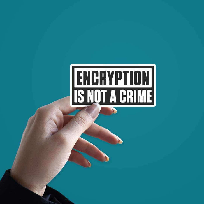 ENCRYPTION is not a crime Sticker - Stickers | STICK IT UP