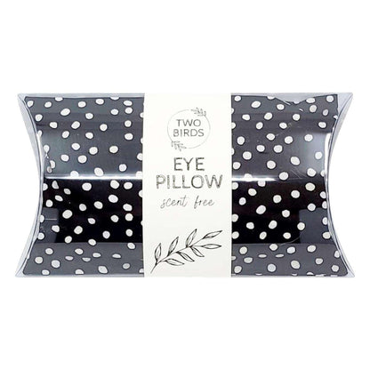 Eye Pillow - Black and White Spots (Lavender or Scent Free) by Two Birds Eco Shop