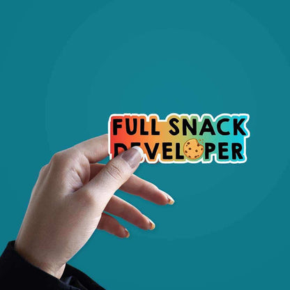Full Snack Developer Sticker - Stickers | STICK IT UP