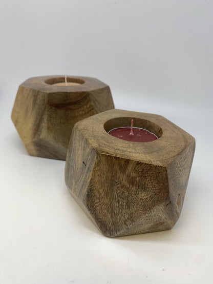 Geometric Reclaimed Wood holder