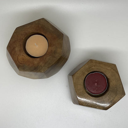 Geometric Reclaimed Wood holder