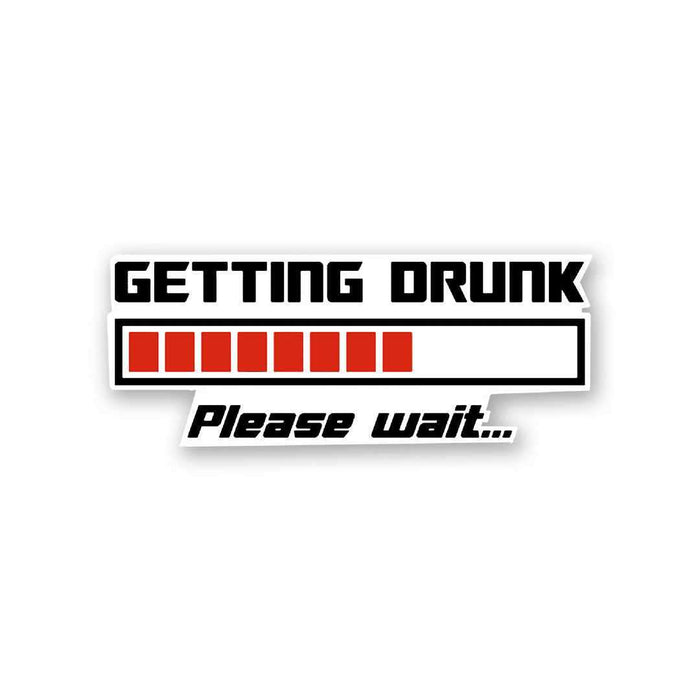 Getting Drunk Sticker - Stickers | STICK IT UP