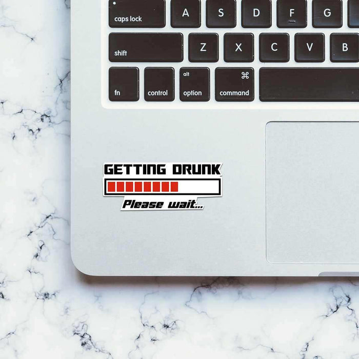 Getting Drunk Sticker - Stickers | STICK IT UP