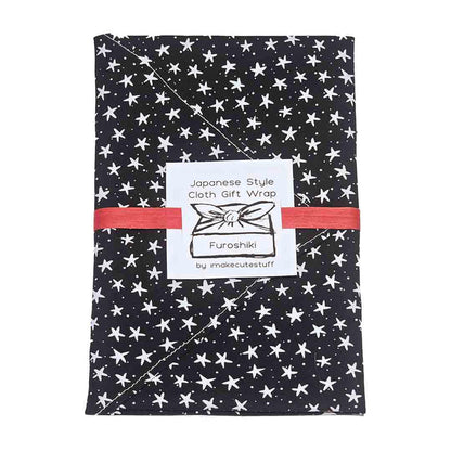 Gift Wrap - 17 in - Wonky Stars Small Furoshiki by imakecutestuff