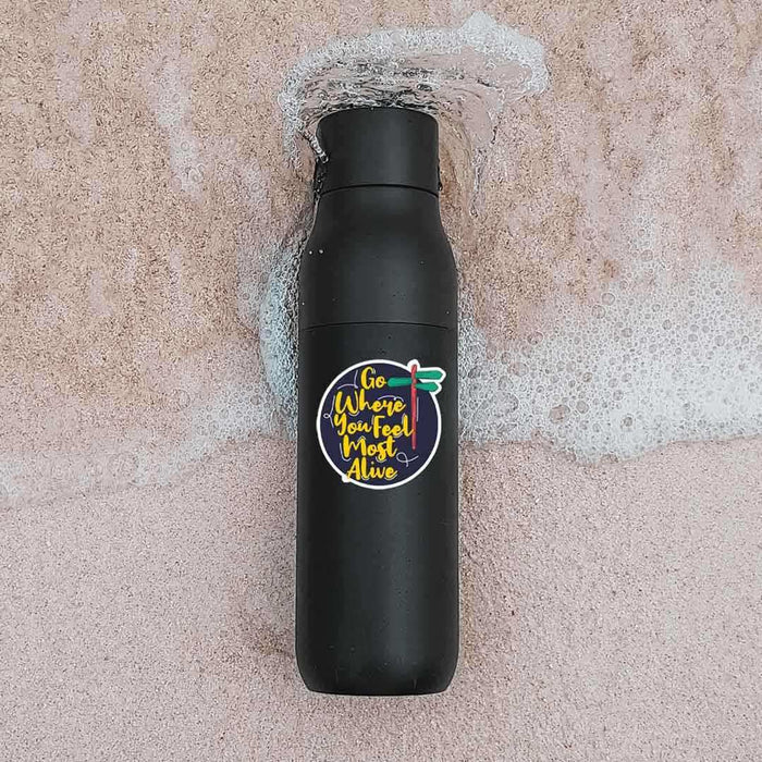 Go where you feel most alive Sticker - Stickers | STICK IT UP