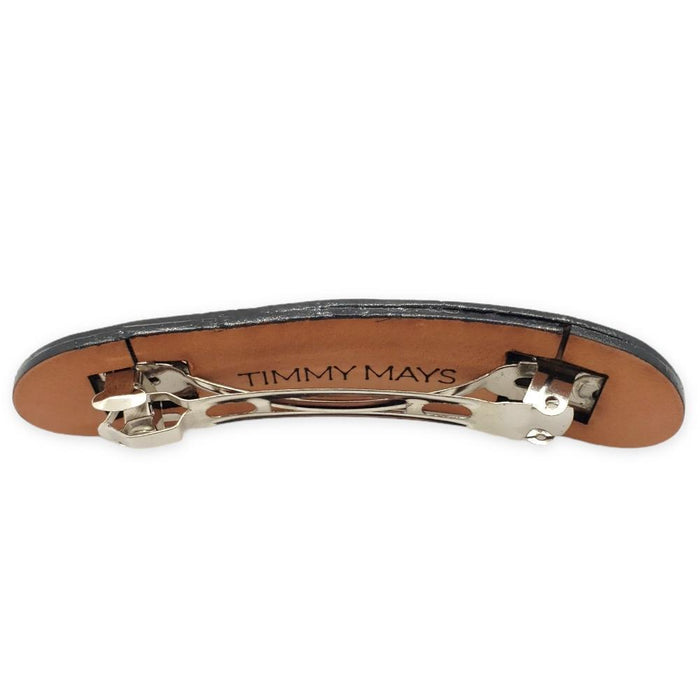 Hair Clip - Victoria Hand-painted Leather by Timmy Mays