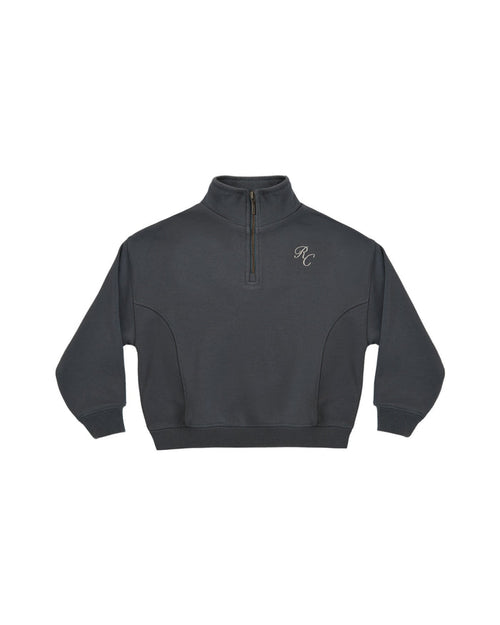 half zip sweatshirt in midnight
