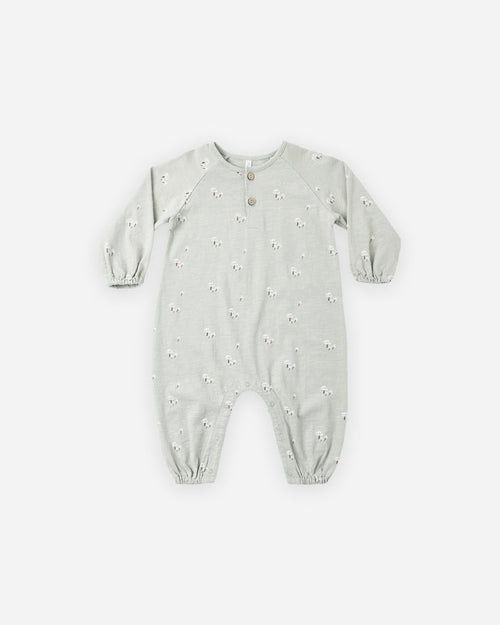 Henley Jumpsuit in Mushrooms