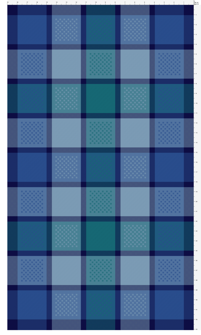 Huck Squares Linen Towels - Pattern and Yarn Kit