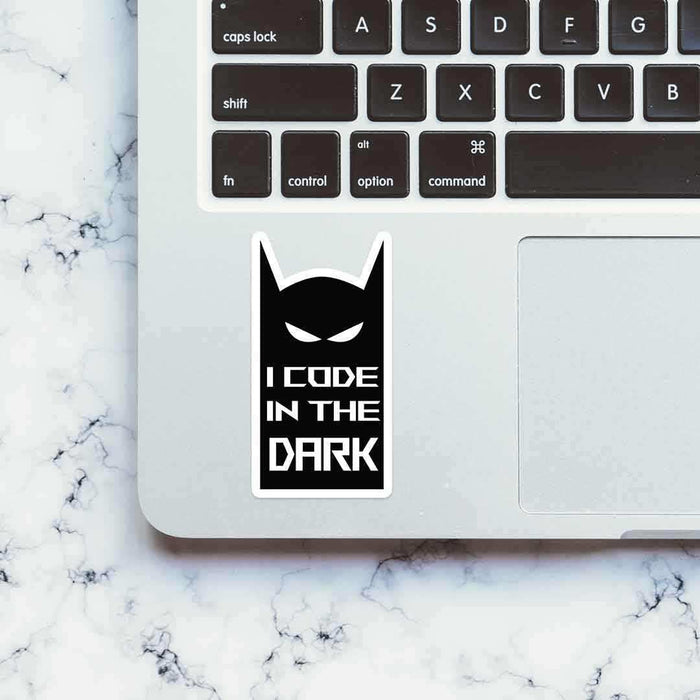 I code in the dark Sticker - Stickers | STICK IT UP