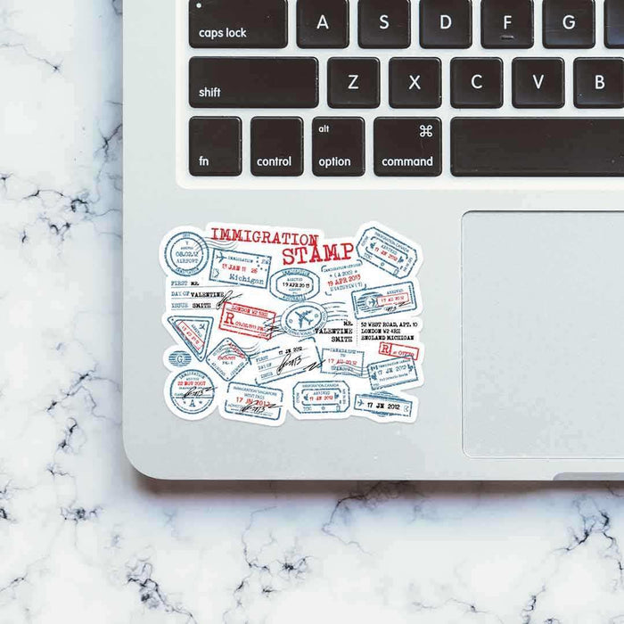 Immigration Stamp sticker - Stickers | STICK IT UP