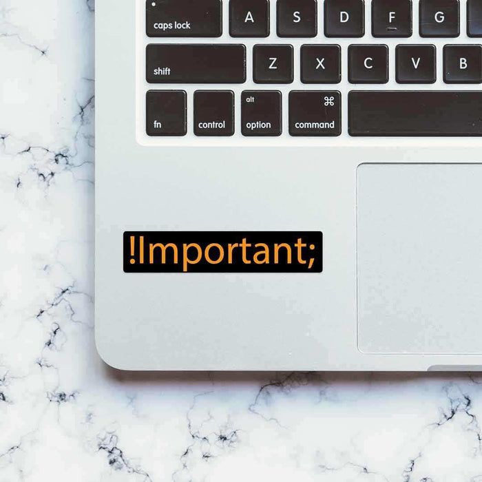 !important Sticker - Stickers | STICK IT UP