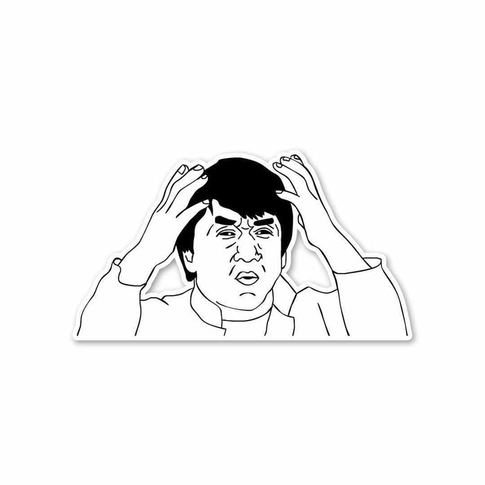 Jackie Chan Says What? Sticker - Stickers | STICK IT UP