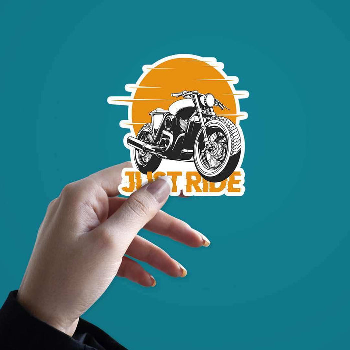 Just Ride Sticker - Stickers | STICK IT UP