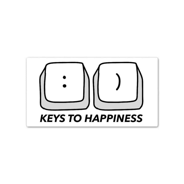 Keys to Happiness Sticker - Stickers | STICK IT UP