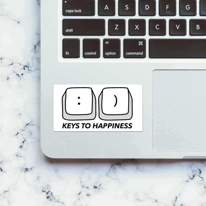 Keys to Happiness Sticker - Stickers | STICK IT UP