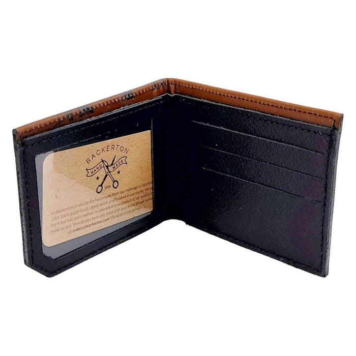Leather Wallet - Brown Octopus Attacks by Backerton