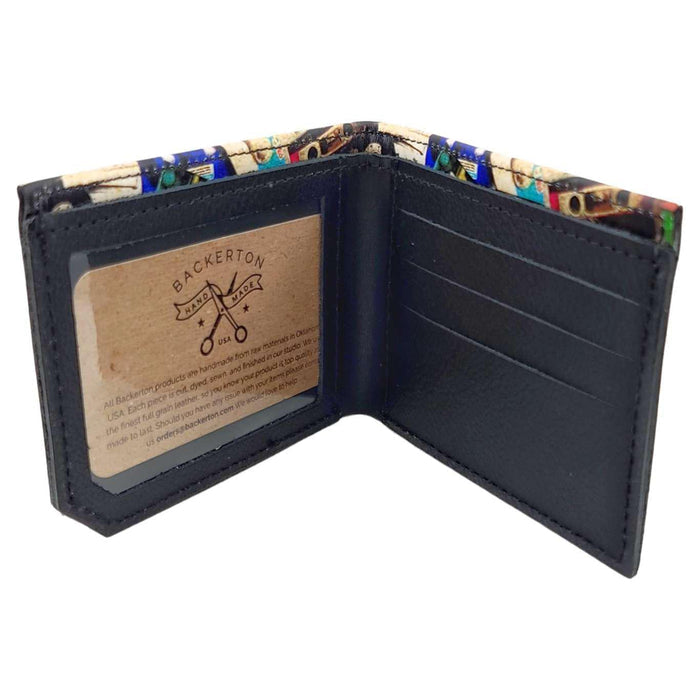 Leather Wallet - Cassette Tapes by Backerton