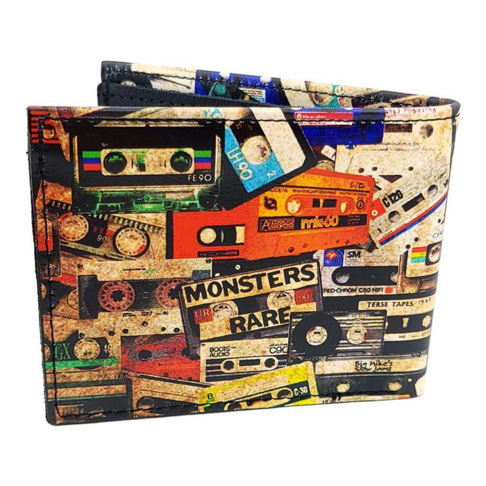 Leather Wallet - Cassette Tapes by Backerton