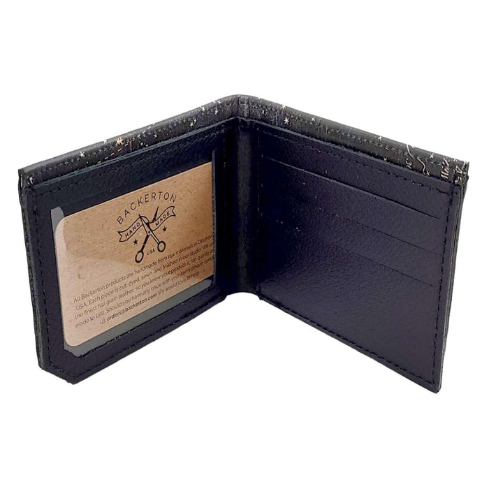 Leather Wallet - Constellation Star Chart by Backerton