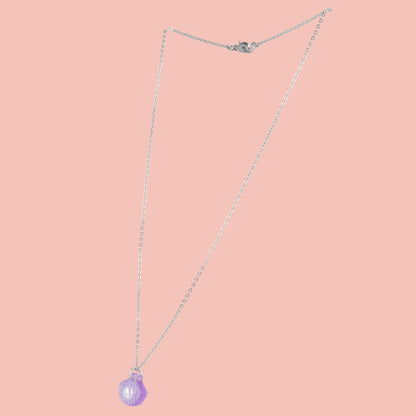 What The Shelly Necklace - Purple