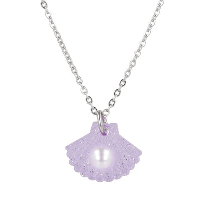 What The Shelly Necklace - Purple