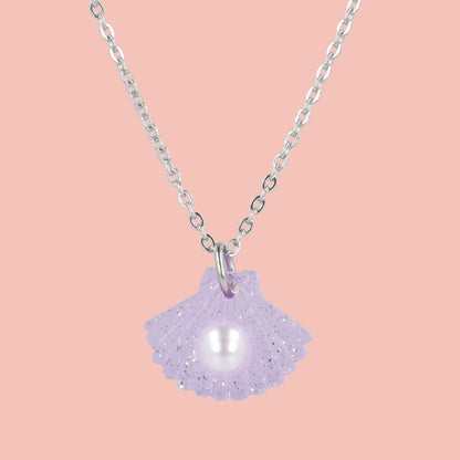 What The Shelly Necklace - Purple