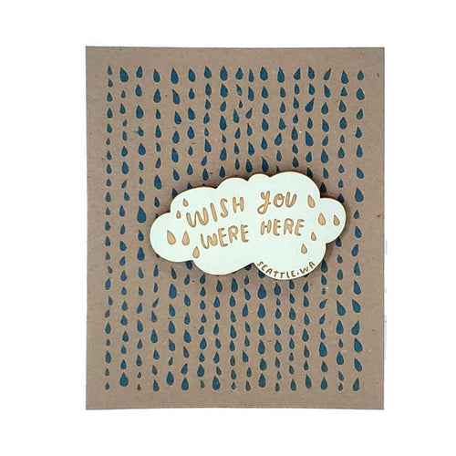 Magnet Card - Cloud - Wish You Were Here (Icy Green) by SnowMade