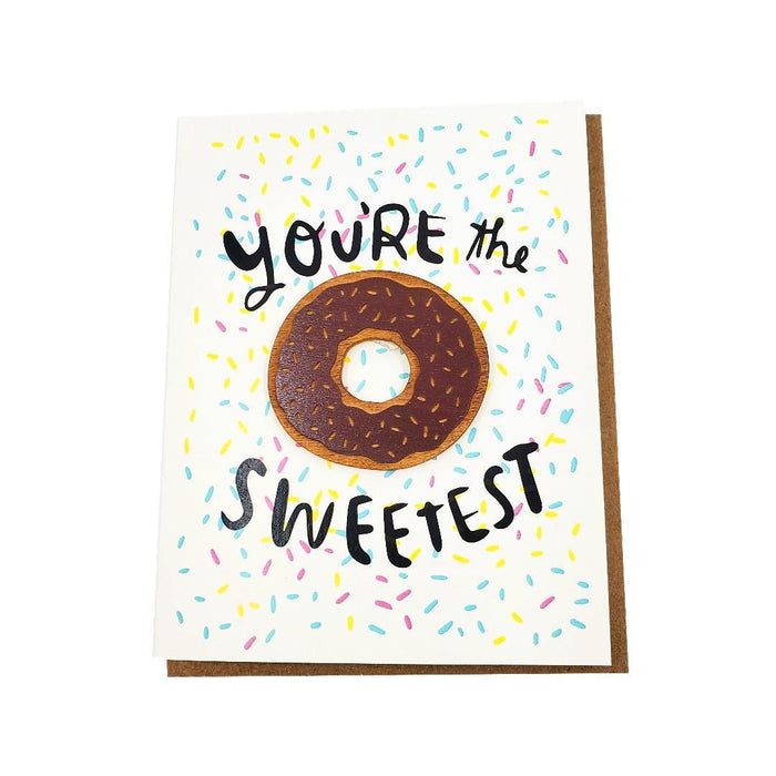 Magnet Card - Donut - You’re the Sweetest (Brown) by SnowMade