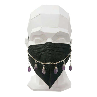 Mask Chain - Stone Drops (Amethyst) by Tiny Aloha