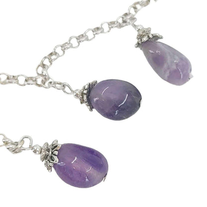 Mask Chain - Stone Drops (Amethyst) by Tiny Aloha