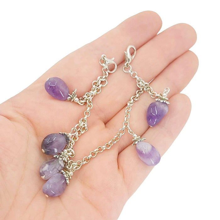 Mask Chain - Stone Drops (Amethyst) by Tiny Aloha