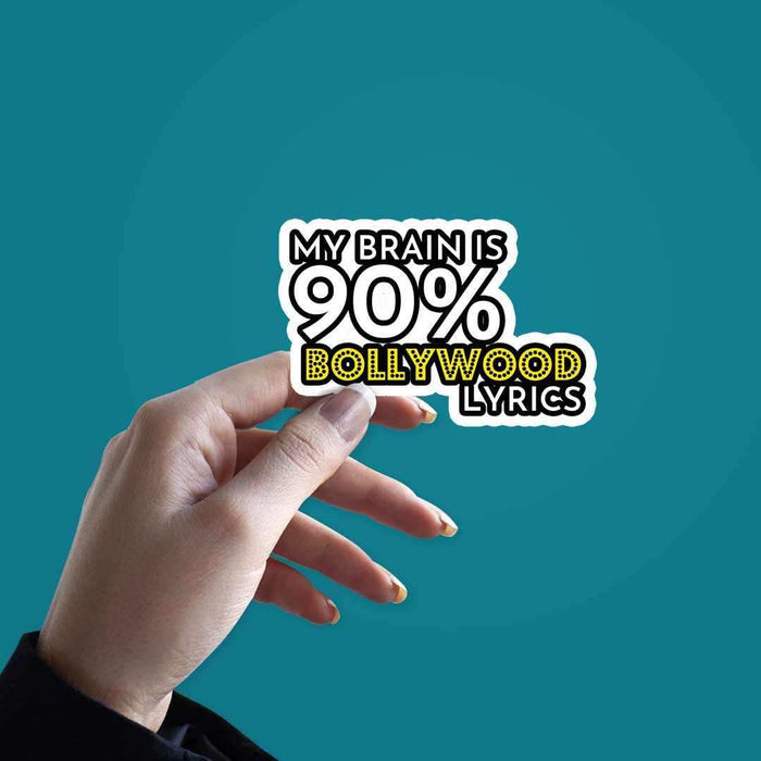 My Brain is Bollywood lyrics sticker - Stickers | STICK IT UP