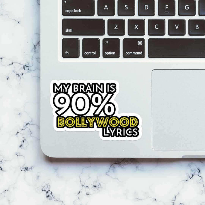 My Brain is Bollywood lyrics sticker - Stickers | STICK IT UP