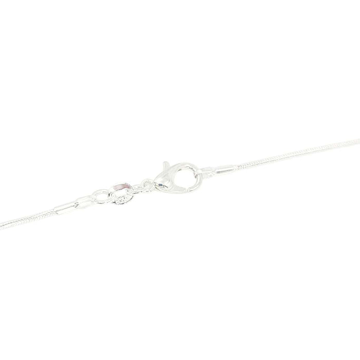 Necklace - Large Single Pearl Pendant (Cream, Silver Fill Snake Chain) by Tiny Aloha