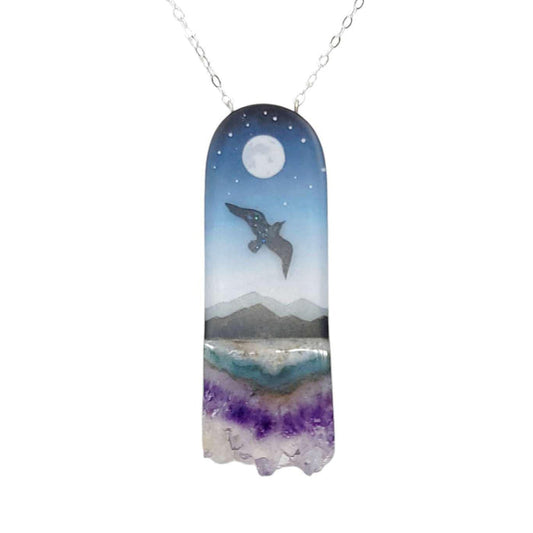Necklace - Messenger Crystal (Sterling Silver) by Fernworks