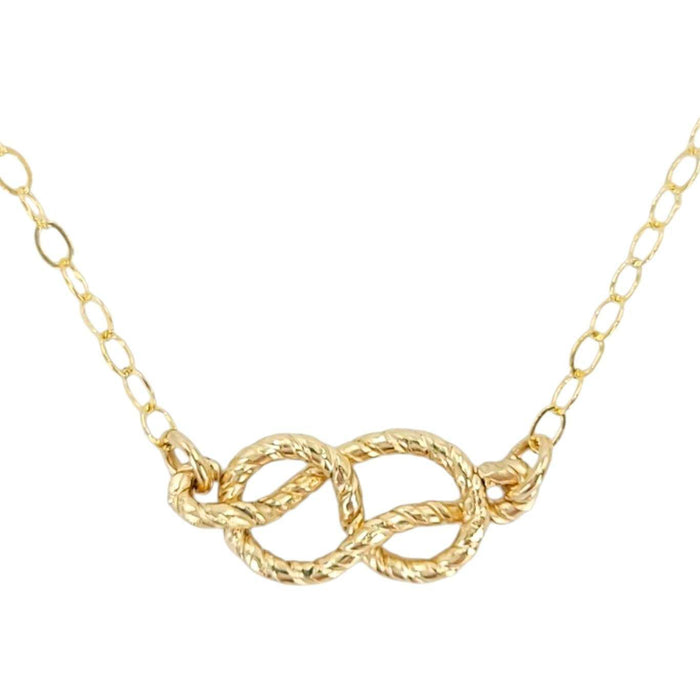 Necklace - Sailor's Knot (14k Yellow Gold Fill) by Foamy Wader