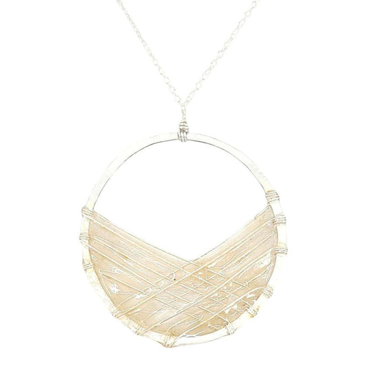 Necklace - Silver Bird's Nest (Ivory) by Verso