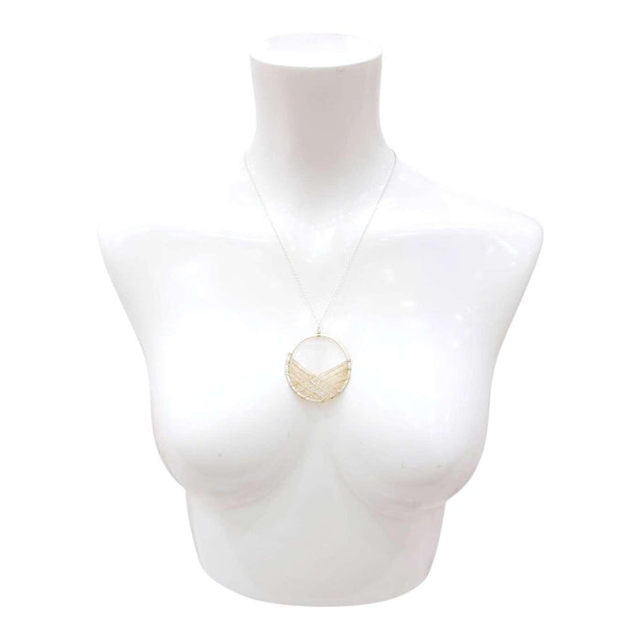 Necklace - Silver Bird's Nest (Ivory) by Verso