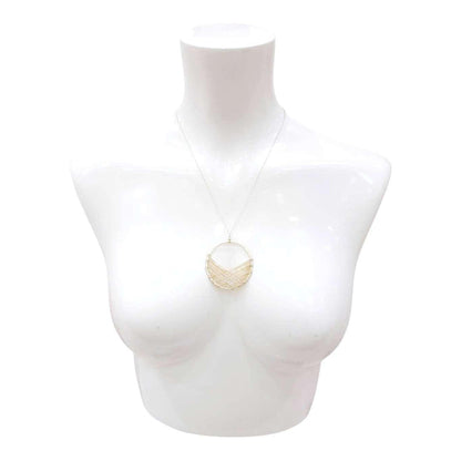 Necklace - Silver Bird's Nest (Ivory) by Verso