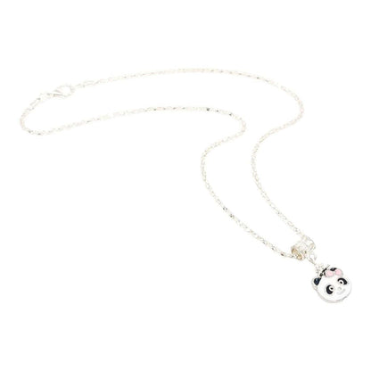 Necklace - Single Panda Pendant (Silver Plate) by Tiny Aloha