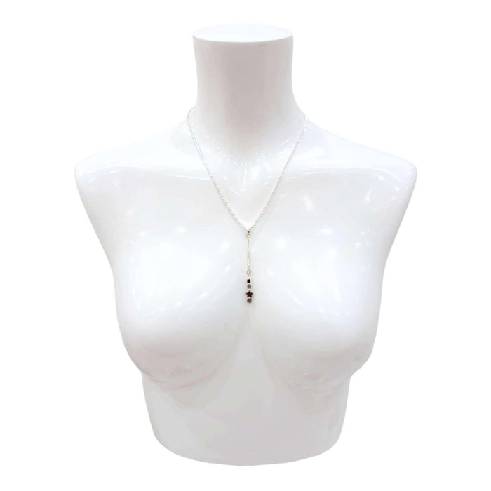 Necklace - Tiny Star Long Pendant (Hematite) by Tiny Aloha